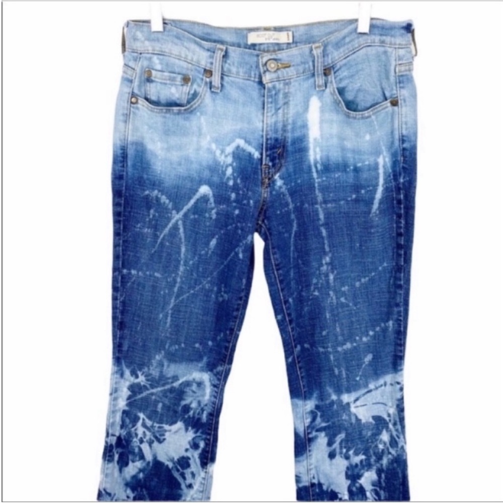 LEVI’S 515  bleached splattered tie dye jeans 8 - Picture 5 of 8